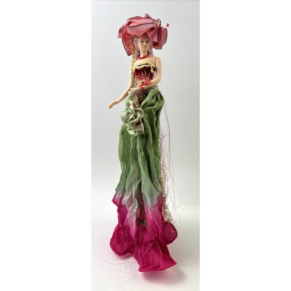 "Lily" Flower Tassel Doll W/Stand 13in Popular Creations